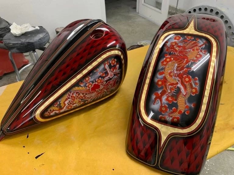 Custom motorcycle paint 1