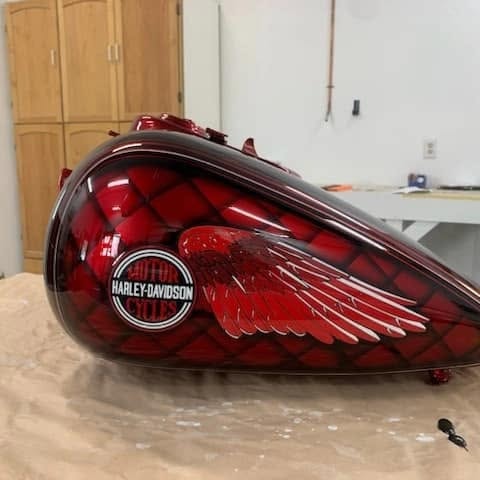 Custom motorcycle paint 9